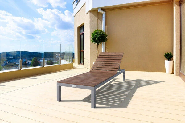 VILLANA Gartenliege, Alu / FSC-Akazienholz, 200 X 70 X 33 Cm, 4-Stufen Verstellbar 2 VILLANA Gartenliege, Alu / FSC-Akazienholz, 200 X 70 X 33 Cm, 4-Stufen Verstellbar