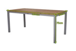 VILLANA Esstisch, Alu Pulverbeschichtet / FSC Akazienholz, 180 X 90 Cm 14 VILLANA Esstisch, Alu Pulverbeschichtet / FSC Akazienholz, 180 X 90 Cm -Grüne Freude 18380 5.jpg