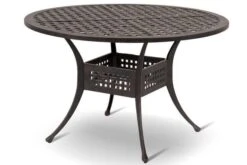 HARTMAN Palermo Esstisch, Bronze, Alu-Guss, Ø120cm