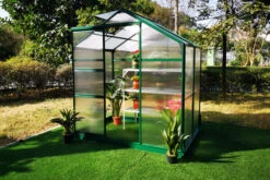 Ausgewählte Produkte 5 OUTFLEXX Gewächshaus, Grün, Alu/Polycarbonat, 190x125x203 Cm, Pulverbeschichtet