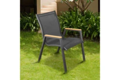 OUTFLEXX Stapelstuhl, Anthrazit Matt, Aluminium/Holzimitat, 70x56x89cm 10 OUTFLEXX Stapelstuhl, Anthrazit Matt, Aluminium/Holzimitat, 70x56x89cm -Grüne Freude 21297 1.jpg