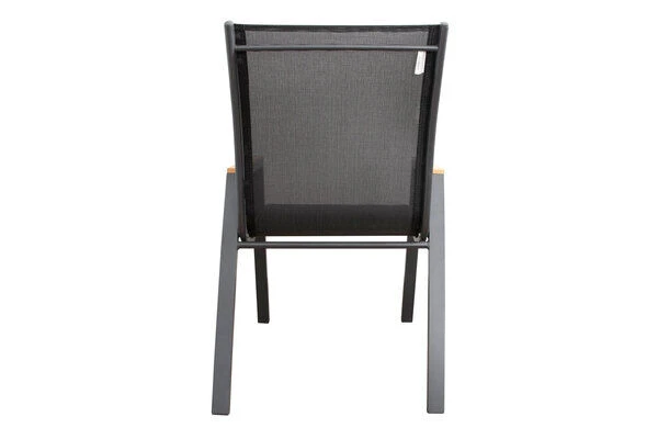 OUTFLEXX Stapelstuhl, Anthrazit Matt, Aluminium/Holzimitat, 70x56x89cm 6 OUTFLEXX Stapelstuhl, Anthrazit Matt, Aluminium/Holzimitat, 70x56x89cm - Image 4