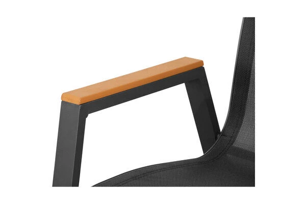 OUTFLEXX Stapelstuhl, Anthrazit Matt, Aluminium/Holzimitat, 70x56x89cm 9 OUTFLEXX Stapelstuhl, Anthrazit Matt, Aluminium/Holzimitat, 70x56x89cm - Image 7