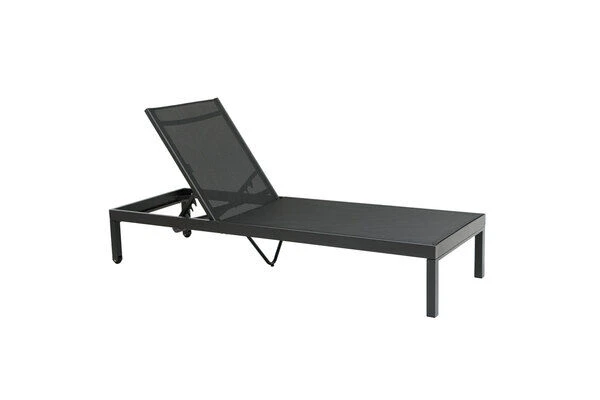 OUTFLEXX Rollliege, Anthrazit Matt, Aluminium, 193x60x32,5cm, Rückenlehne Verstellbar 4 OUTFLEXX Rollliege, Anthrazit Matt, Aluminium, 193x60x32,5cm, Rückenlehne Verstellbar - Image 2