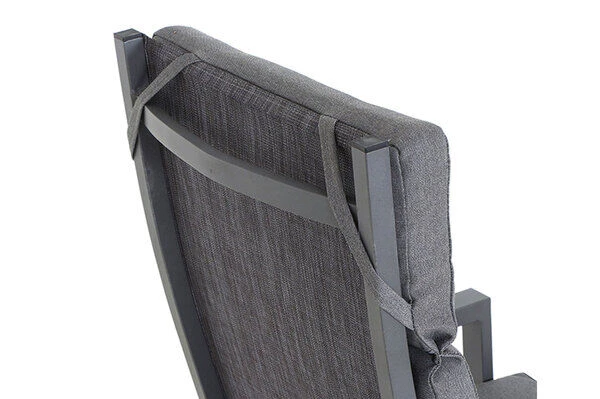 SIENA GARDEN Savona Sessel, Matt Graphit , Alu/FSC-Teak/Texfabric, 74x60x110 Cm, Verstellbare Rückenlehne, Inkl. Polster 10 SIENA GARDEN Savona Sessel, Matt Graphit , Alu/FSC-Teak/Texfabric, 74x60x110 Cm, Verstellbare Rückenlehne, Inkl. Polster - Image 8