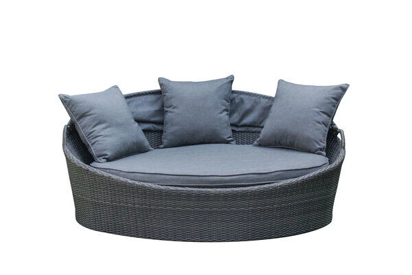 OUTFLEXX Sonneninsel, Grau, Polyrattan/Olefin, 187x146x75/131, Verstellbares Dach 12 OUTFLEXX Sonneninsel, Grau, Polyrattan/Olefin, 187x146x75/131, Verstellbares Dach - Image 10