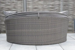 OUTFLEXX Sonneninsel, Grau, Polyrattan/Olefin, 187x146x75/131, Verstellbares Dach 18 OUTFLEXX Sonneninsel, Grau, Polyrattan/Olefin, 187x146x75/131, Verstellbares Dach -Grüne Freude 23404 7.jpg