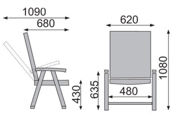 KETTLER Roma Multipositionssessel, Weiß, Kunststoff, 68 X 62 X 108 Cm, 01438-000 4 KETTLER Roma Multipositionssessel, Weiß, Kunststoff, 68 X 62 X 108 Cm, 01438-000 - Image 2