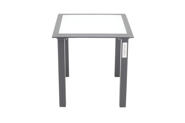 VILLANA Beistelltisch, Anthrazit/weiß, Alu/Sicherheitsglas, 45 X 45 X 45 Cm 4 VILLANA Beistelltisch, Anthrazit/weiß, Alu/Sicherheitsglas, 45 X 45 X 45 Cm - Image 2