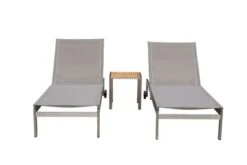 OUTFLEXX 2er-Set Rollliege, Taupe, Edelstahl/Teak, 212x71x36cm, Mit Beistelltisch 45x45cm -Grüne Freude 2 14171.jpg