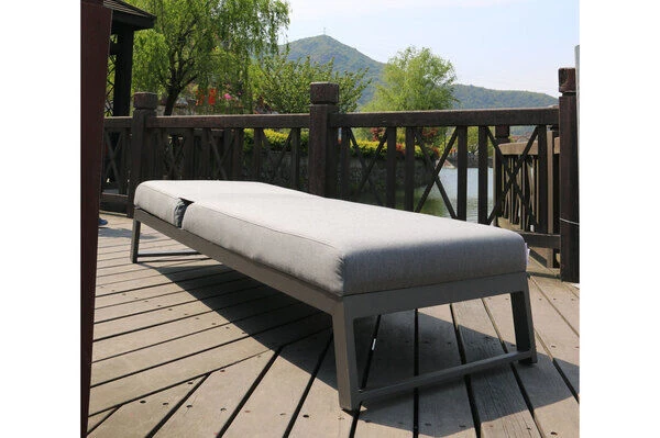 OUTFLEXX Allure Sonnenliege, Flanelle, Alu/Sunbrella, 211 X 74 X 44,5 Cm, Verstellbare Kopfstütze 4 OUTFLEXX Allure Sonnenliege, Flanelle, Alu/Sunbrella, 211 X 74 X 44,5 Cm, Verstellbare Kopfstütze - Image 2