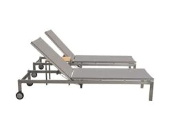 OUTFLEXX 2er-Set Rollliege, Taupe, Edelstahl/Teak, 212x71x36cm, Mit Beistelltisch 45x45cm -Grüne Freude 3 14171.jpg