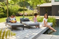 HARTMAN Adam Gartenliege, Flanelle, Alu/Sunbrella, 195x70x30cm, Rückenlehne Verstellbar, Inkl. Kopfkissen -Grüne Freude 3 18732.jpg