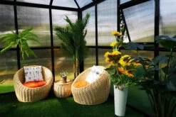 OUTFLEXX Gewächshaus, Schwarz, Alu/Polycarbonat, 295x295x270 Cm, Pulverbeschichtet 14 OUTFLEXX Gewächshaus, Schwarz, Alu/Polycarbonat, 295x295x270 Cm, Pulverbeschichtet -Grüne Freude 3 20086.jpg