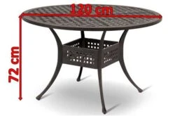 HARTMAN Palermo Esstisch, Bronze, Alu-Guss, Ø120cm -Grüne Freude 4 16434.jpg