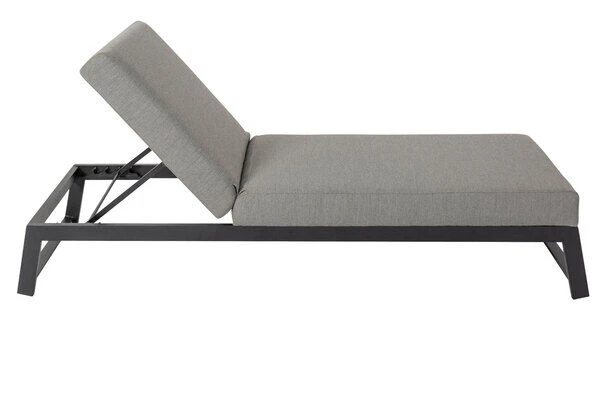 OUTFLEXX Allure Sonnenliege, Flanelle, Alu/Sunbrella, 211 X 74 X 44,5 Cm, Verstellbare Kopfstütze 6 OUTFLEXX Allure Sonnenliege, Flanelle, Alu/Sunbrella, 211 X 74 X 44,5 Cm, Verstellbare Kopfstütze - Image 4