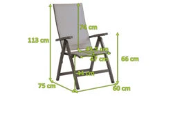 STERN New Top Klappsessel, Anthrazit/silber, Aluminium/Textil, 75x60x113 Cm, Rückenlehne Verstellbar, Klappbar 13 STERN New Top Klappsessel, Anthrazit/silber, Aluminium/Textil, 75x60x113 Cm, Rückenlehne Verstellbar, Klappbar -Grüne Freude 5 15871.jpg