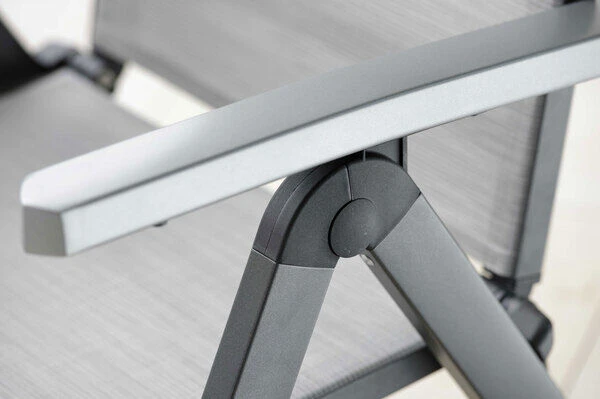 STERN New Top Klappsessel, Anthrazit/silber, Aluminium/Textil, 75x60x113 Cm, Rückenlehne Verstellbar, Klappbar 8 STERN New Top Klappsessel, Anthrazit/silber, Aluminium/Textil, 75x60x113 Cm, Rückenlehne Verstellbar, Klappbar - Image 6